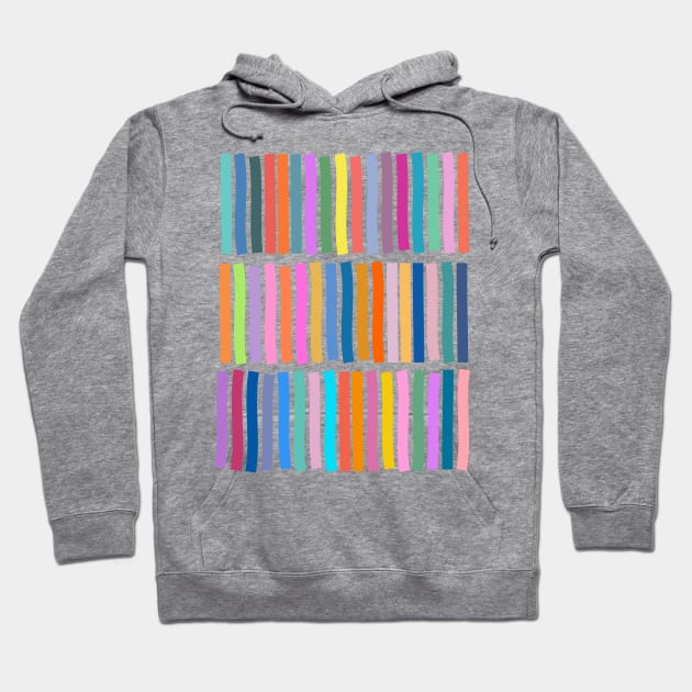 Colorful Geometric Lines Hoodie by ApricotBirch